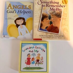 Children's Grandparents Picture Books Lot: Angels, Remembrance, Ages 4-8
